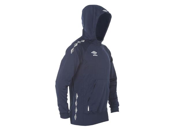 UMBRO UX-1 Hood Top jr Marine/Hv 128 Tøff teknisk hettegenser